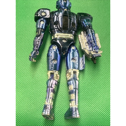 1996 Bandai Beetleborgs Metallix Blue Stinger Action Figure 5.75”
