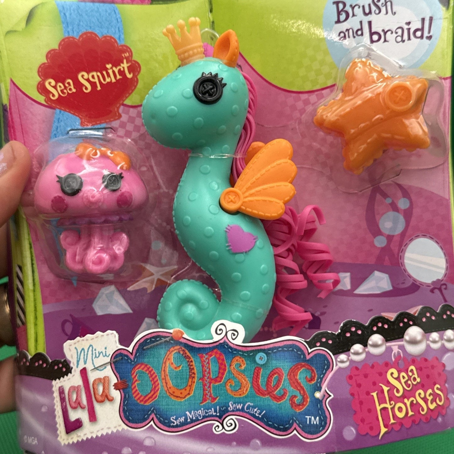 NEW (Bent Box) Lala Oopsies Sea Horse Bundle Lalaloopsy Mini Doll Lalaoopsies