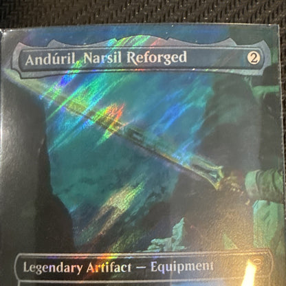 Anduril, Narsil Reforged (Borderless) Commander: the Lord of the Rings Foil