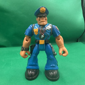 Fisher Price Rescue Heroes Action Figure Sergeant Siren Police Man 1998 Vtg