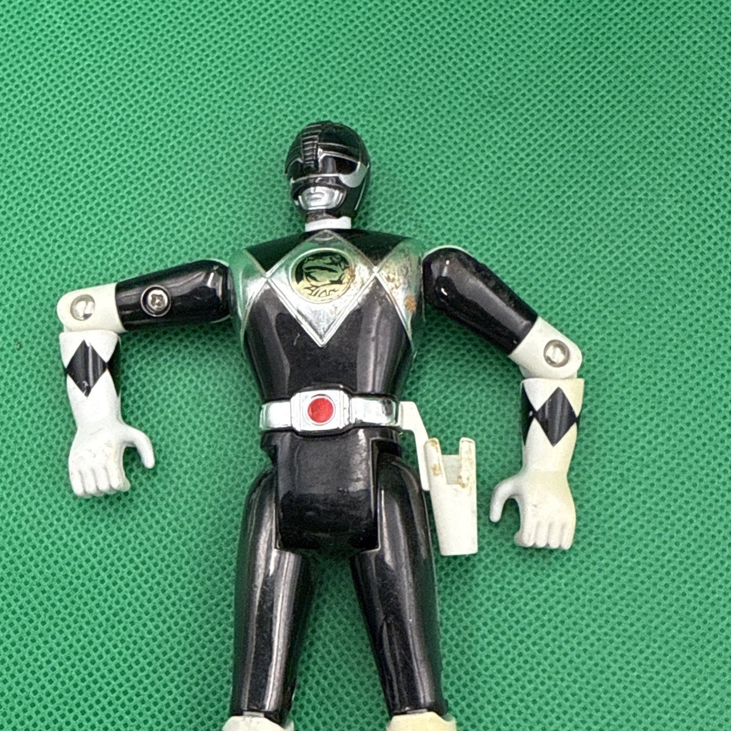 '95 Mighty Morphin Power Rangers The Movie Metallic Black Ranger 5.5" Figure - toyscardscomics