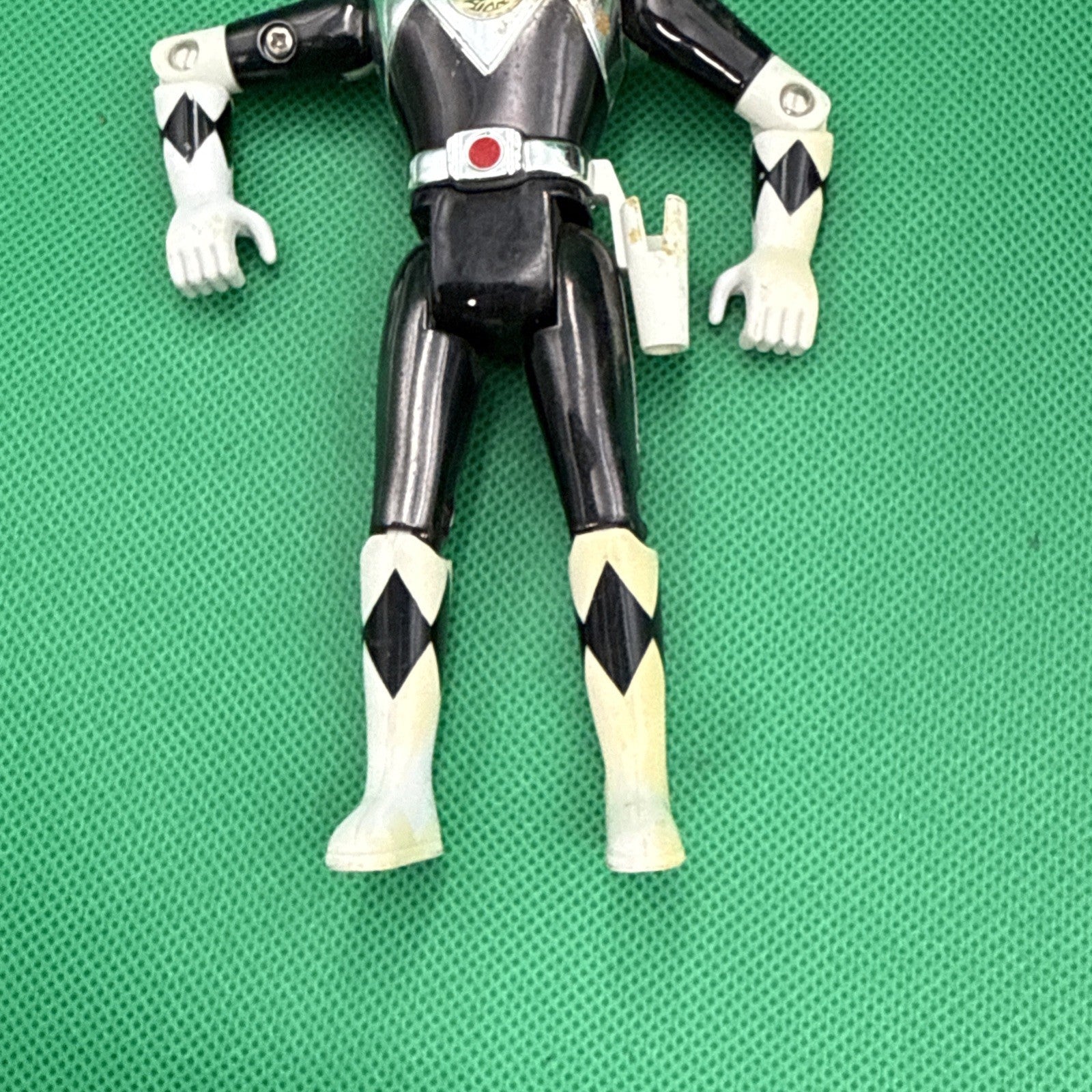 '95 Mighty Morphin Power Rangers The Movie Metallic Black Ranger 5.5" Figure - toyscardscomics