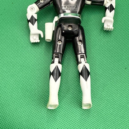 '95 Mighty Morphin Power Rangers The Movie Metallic Black Ranger 5.5" Figure - toyscardscomics