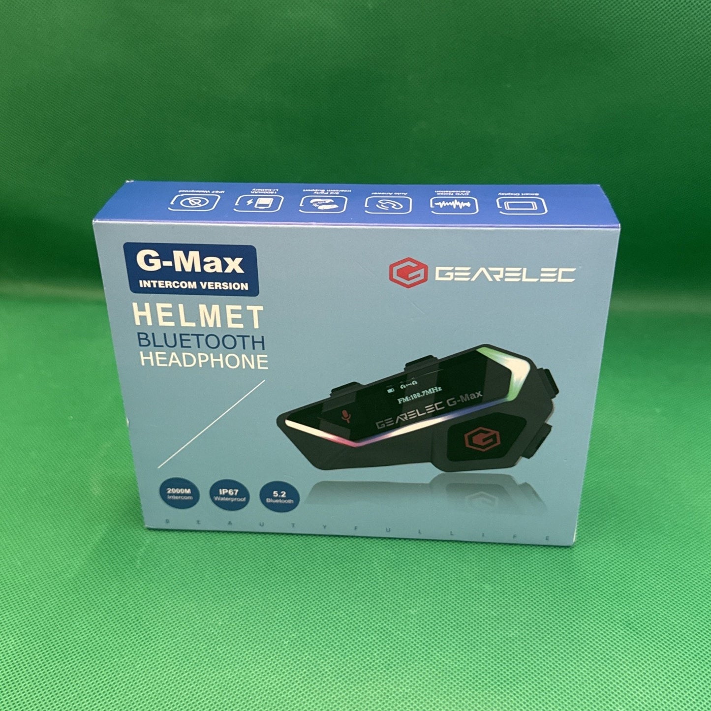 GEARELEC Gmax Motorcycle Bluetooth Headset