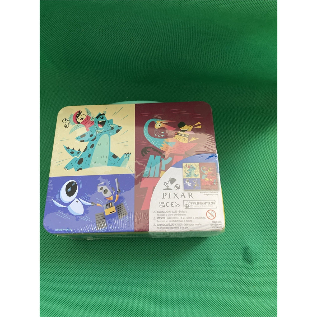 Discontinued Pixar Puzzle Lunchbox -- WALL-E, Monsters Inc., Up, 48pcs. *Sealed*