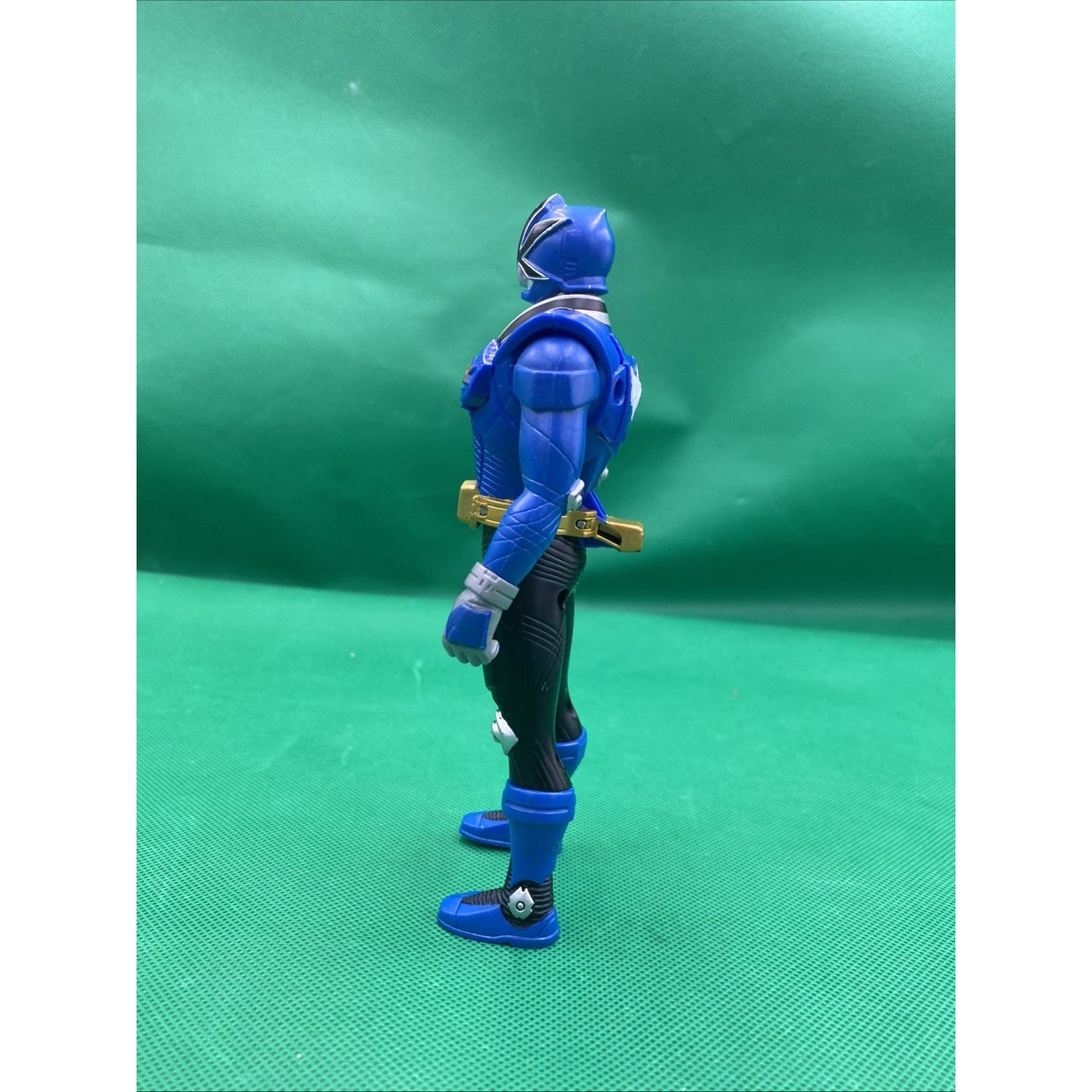 Bandai 2010 Power Rangers Blue Super Samurai Action Figure Head Flip Sz 6.5”
