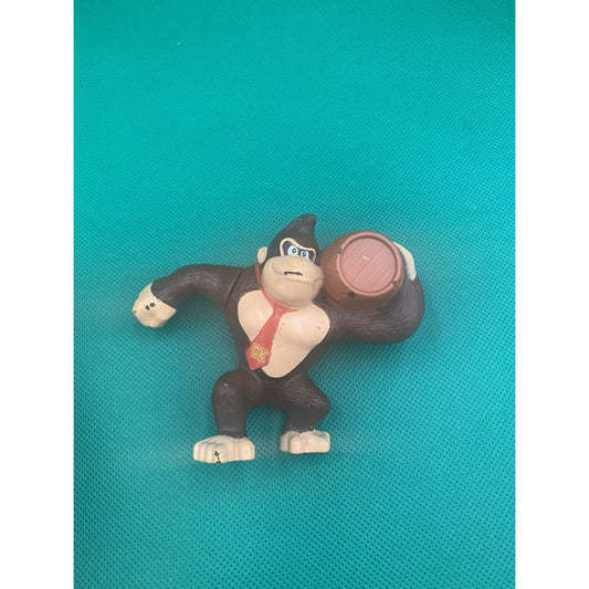 Donkey Kong W/Barrel Nintendo Super Mario Bros 3” Figure McDonalds Plastic Toy