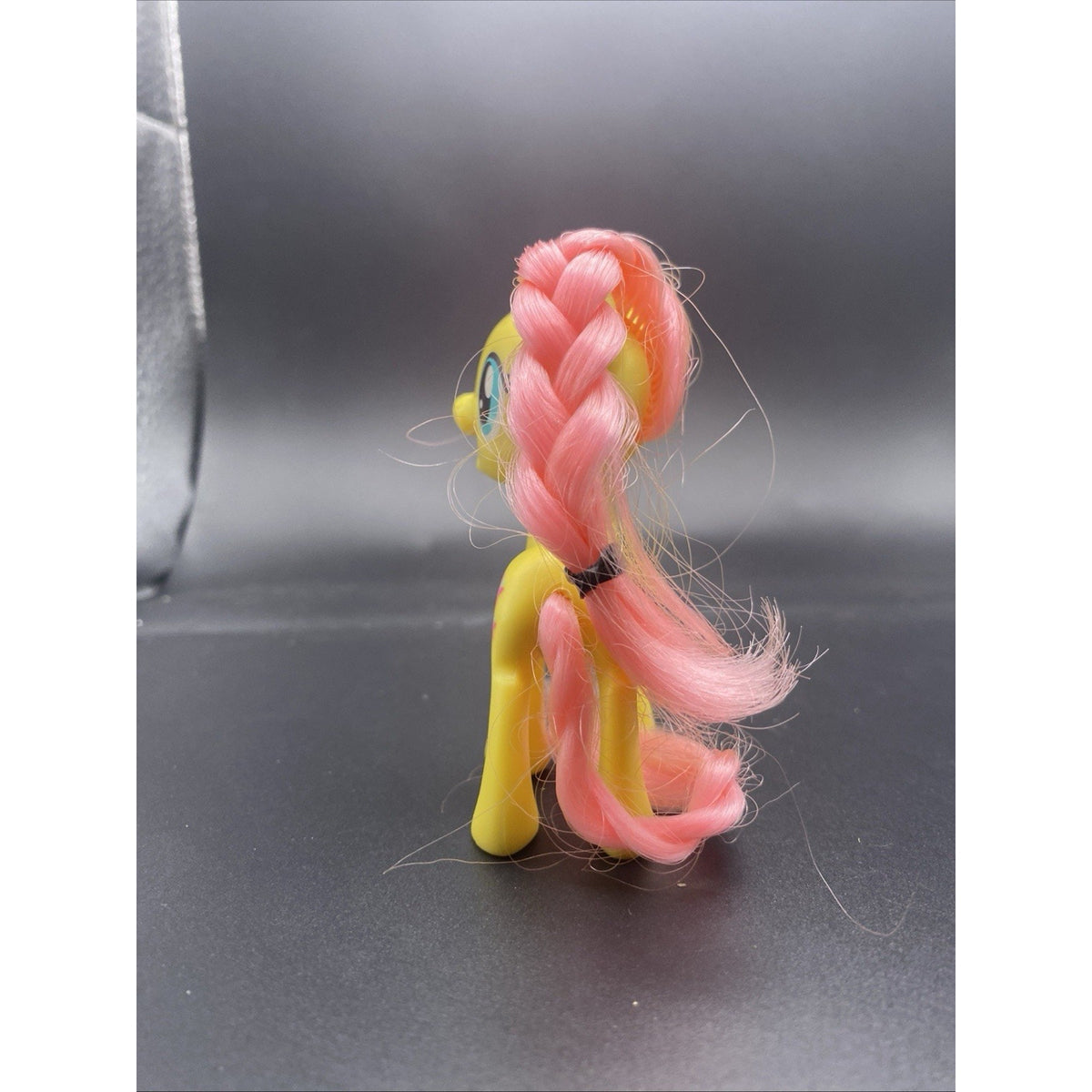 My Little Pony Fluttershy Figure Yellow Pony Pink Hair ~3” Toy