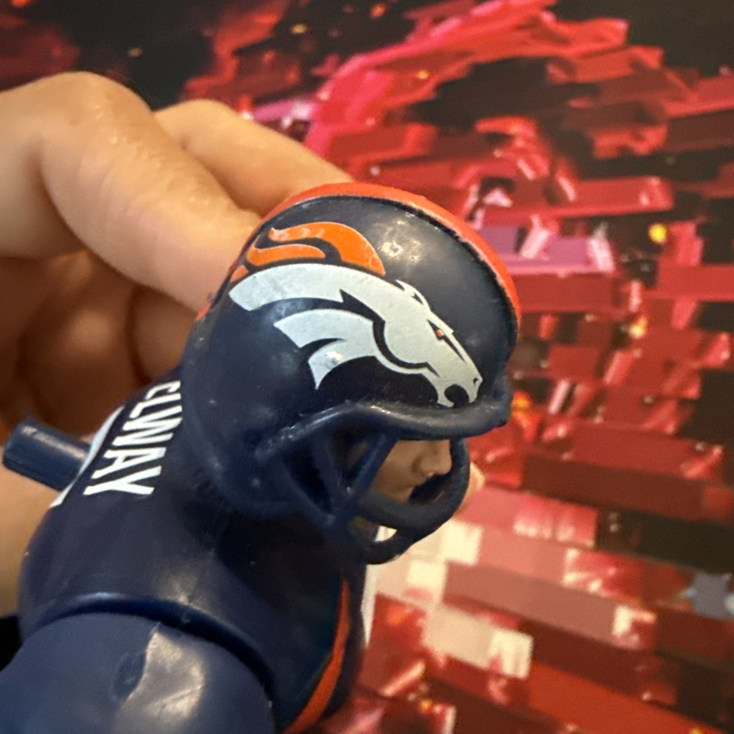 Vintage 1999 NFL Pro Action John Elway Denver Broncos action figure With Helmet
