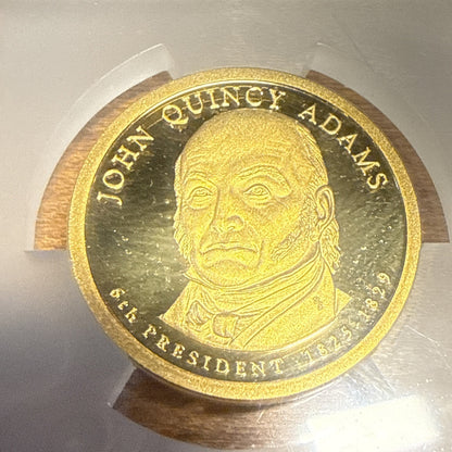 2008-S John Q. Adams Presidential $1 Dollar Proof Coin PR70 DCAM ICG