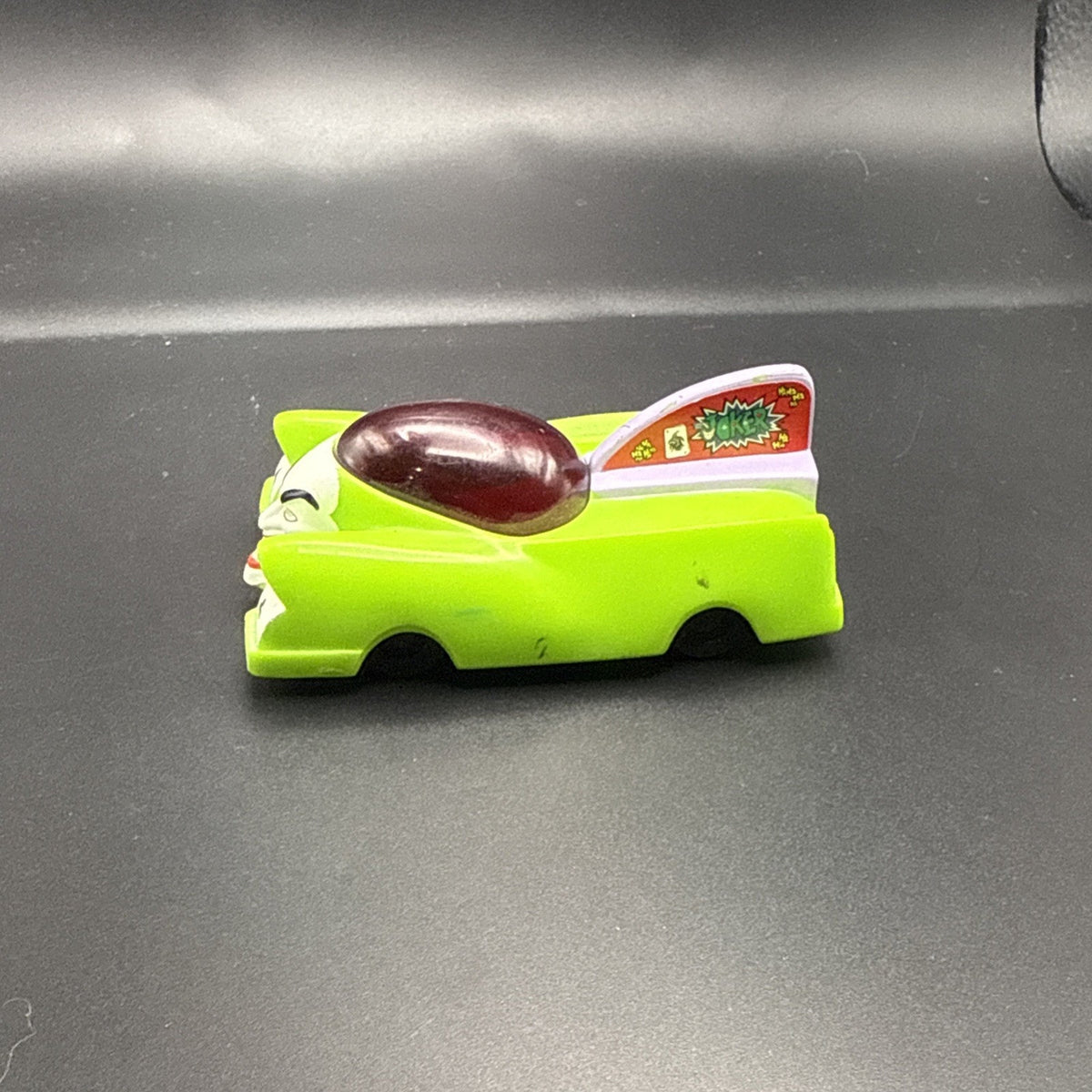 Vintage 2000 Carl's Jr Hardees DC Comics The Joker Mobile Green Toy Car Loose