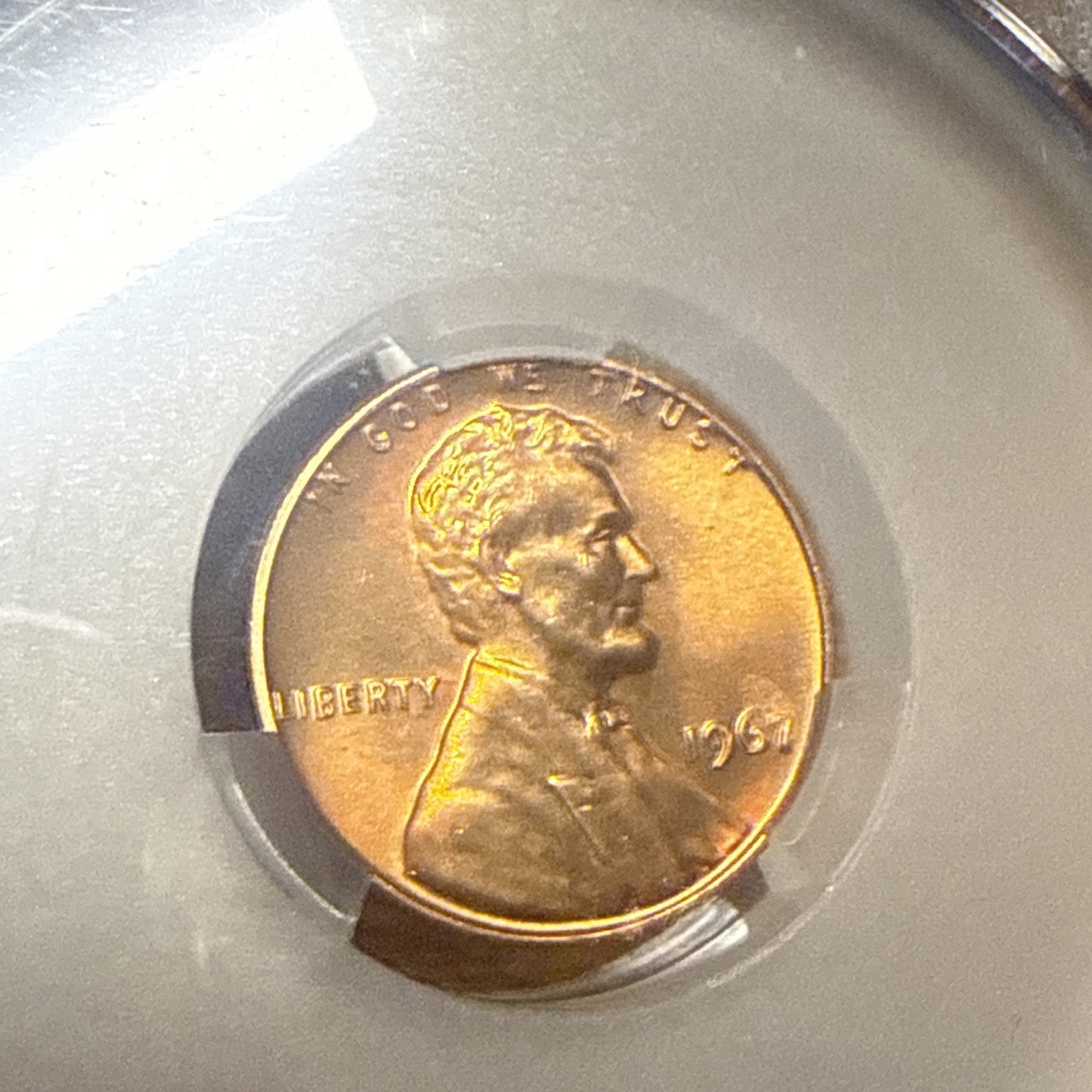 1967 1 C Ca Sms Ms 65 Red Special Mint Set Penny