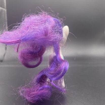Rarity My Little Pony MLP 3" G4 Hasbro 2010 Purple Hair Brushable