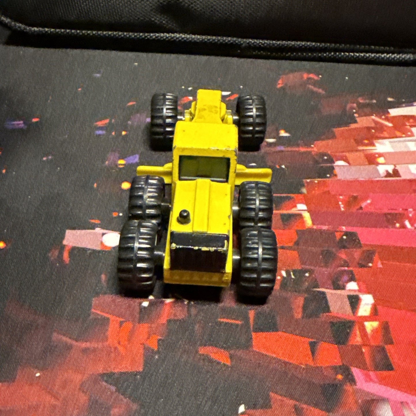 Vintage 1994 Mini Yellow Tonka Die Cast Road Grader Construction Used Toy 3.5"