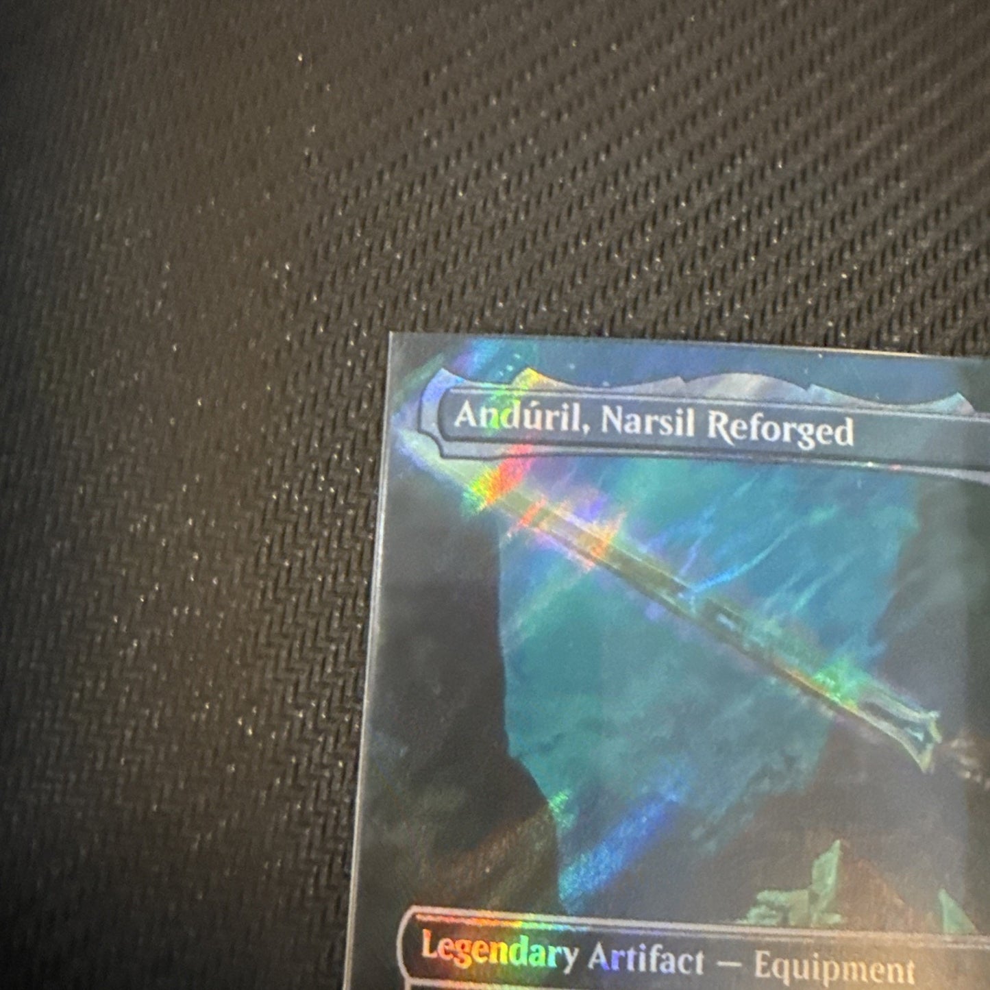 Anduril, Narsil Reforged (Borderless) Commander: the Lord of the Rings Foil