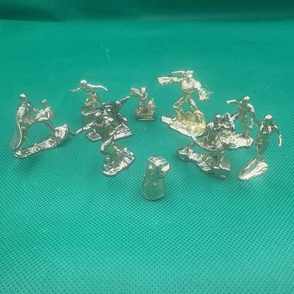 Monopoly Avengers Marvel Game Set of 10 Gold Character Token Pieces