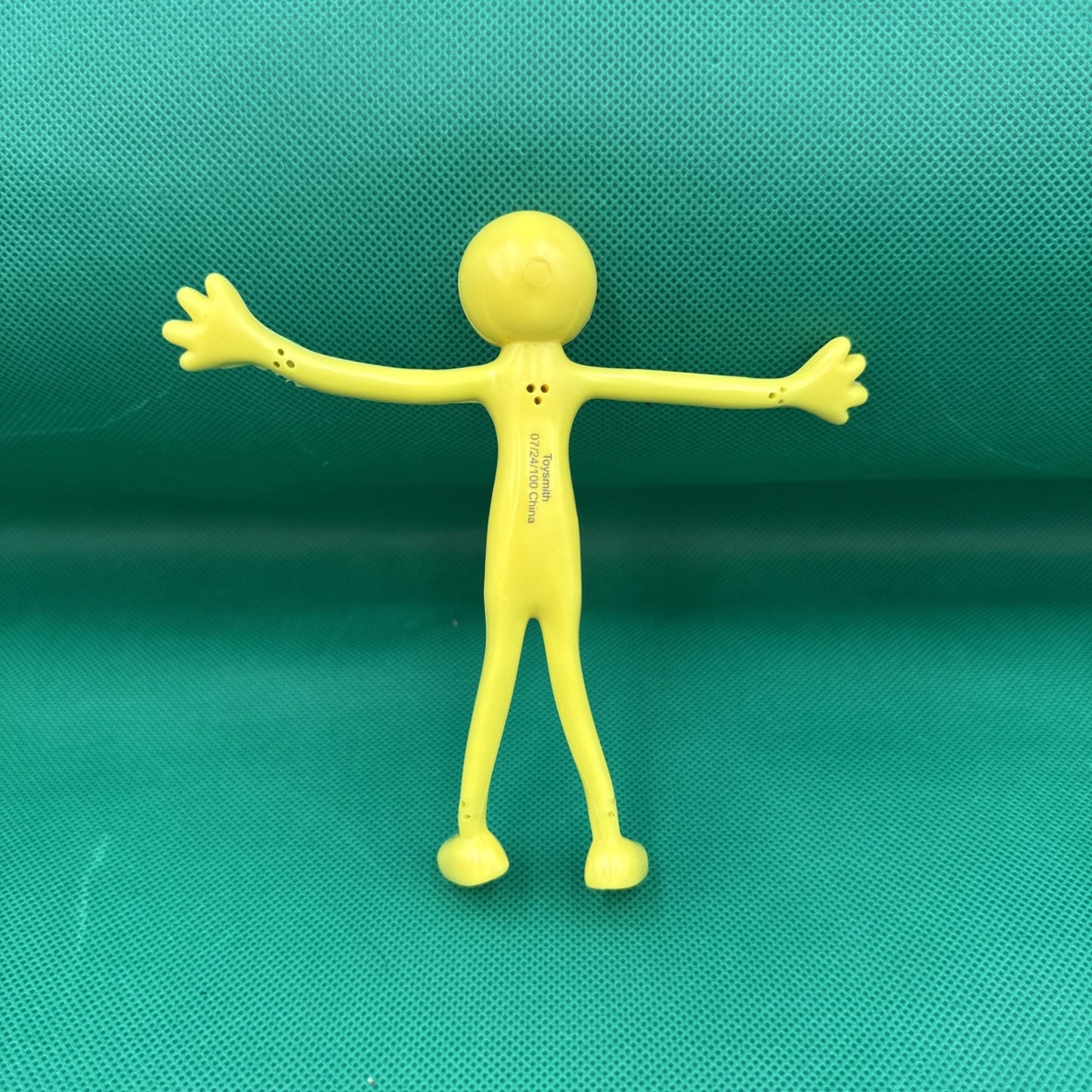 Neato! Bendy Man Bendable Poseable 5 Inch Yellow Smiley Face Childrens Toy