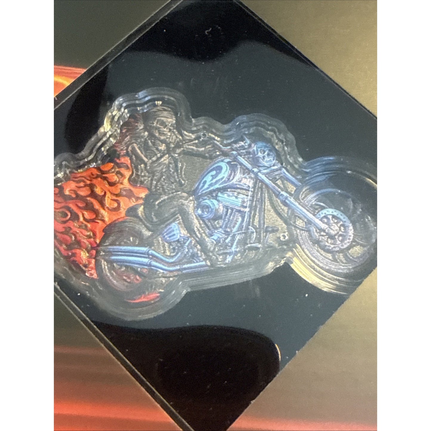 100 Gram Copper Bone Queen Biker Colorized Copper in Display Box