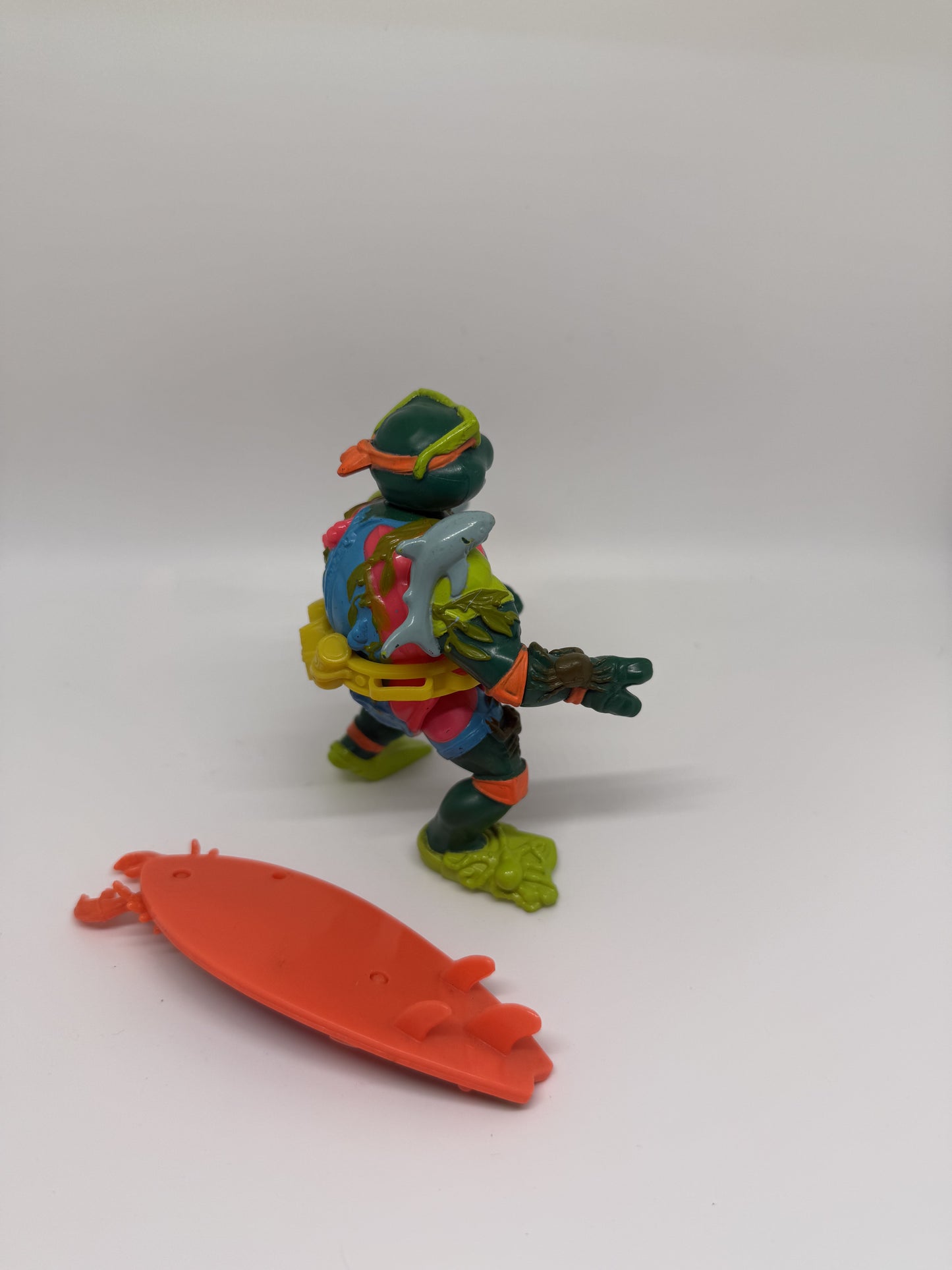 TMNT Sewer Surfer MIke Complete Teenage Mutant Ninja Turtles 1991 Playmates Toys Vintage