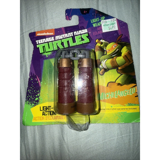 Teenage Mutant Ninja Turtles Light Up Weapon Michael Angelo 2014
