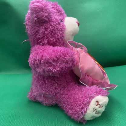 BEAR - Dan Dee 2005 Our First Valentine Bear No Tags Plush Stuffed Animal