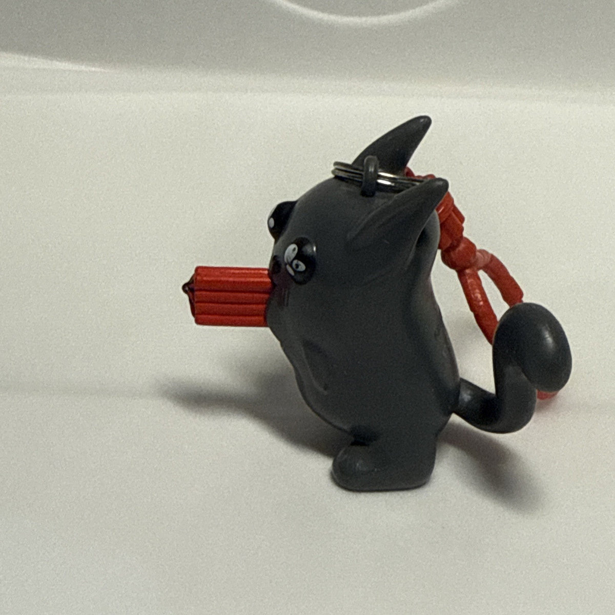 Exploding Kittens Devil Cat With TnT Keychain Backpack Clip