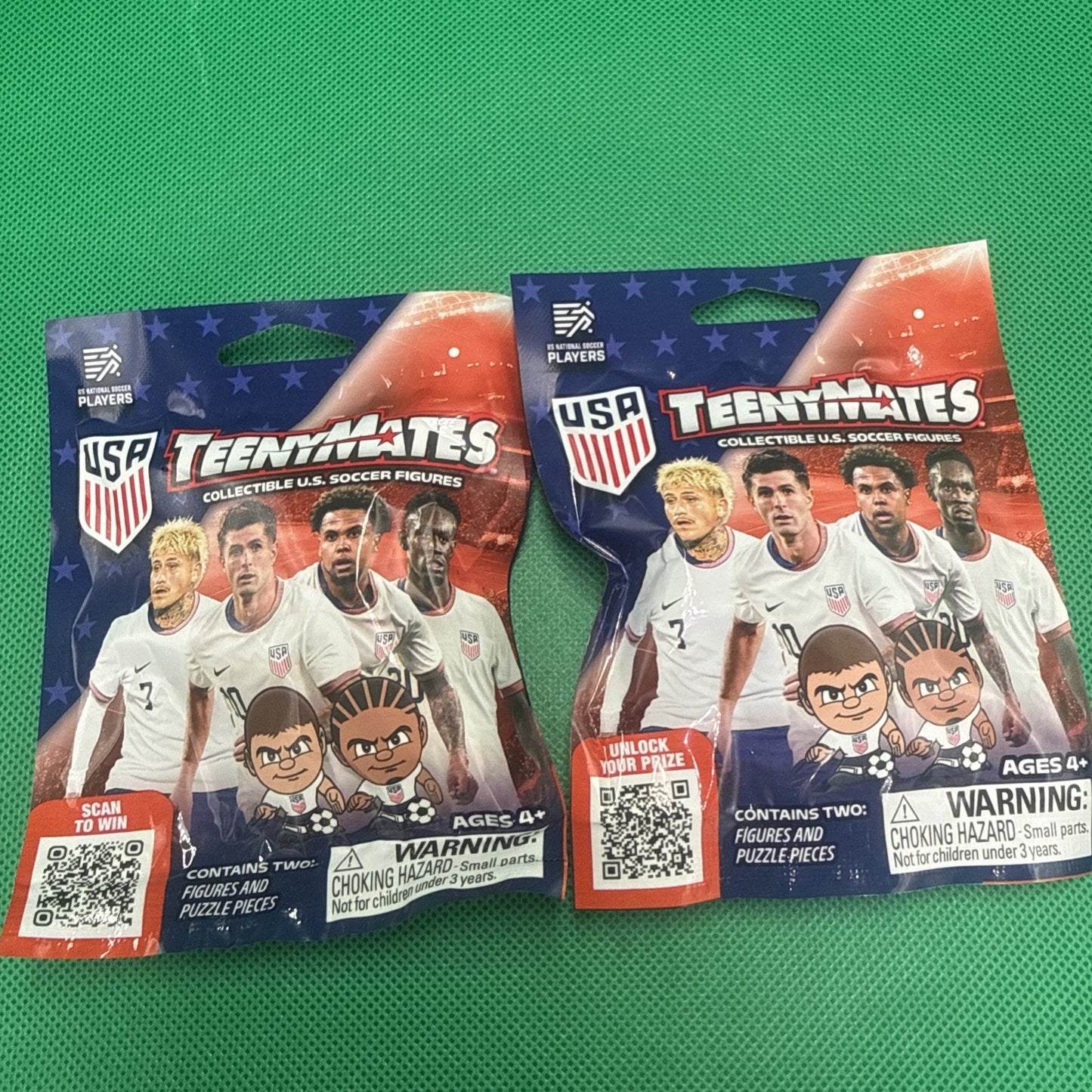 Teenymates USA Mens Soccer 2026 Mystery Pack, 2 Pack