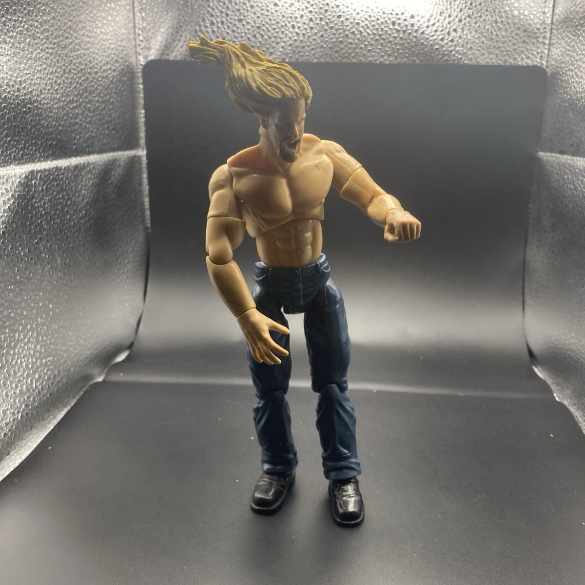 Jakks 2000 WWE Titan Tron Live Chris Jericho Wrestling Action Figure Jeans Loose