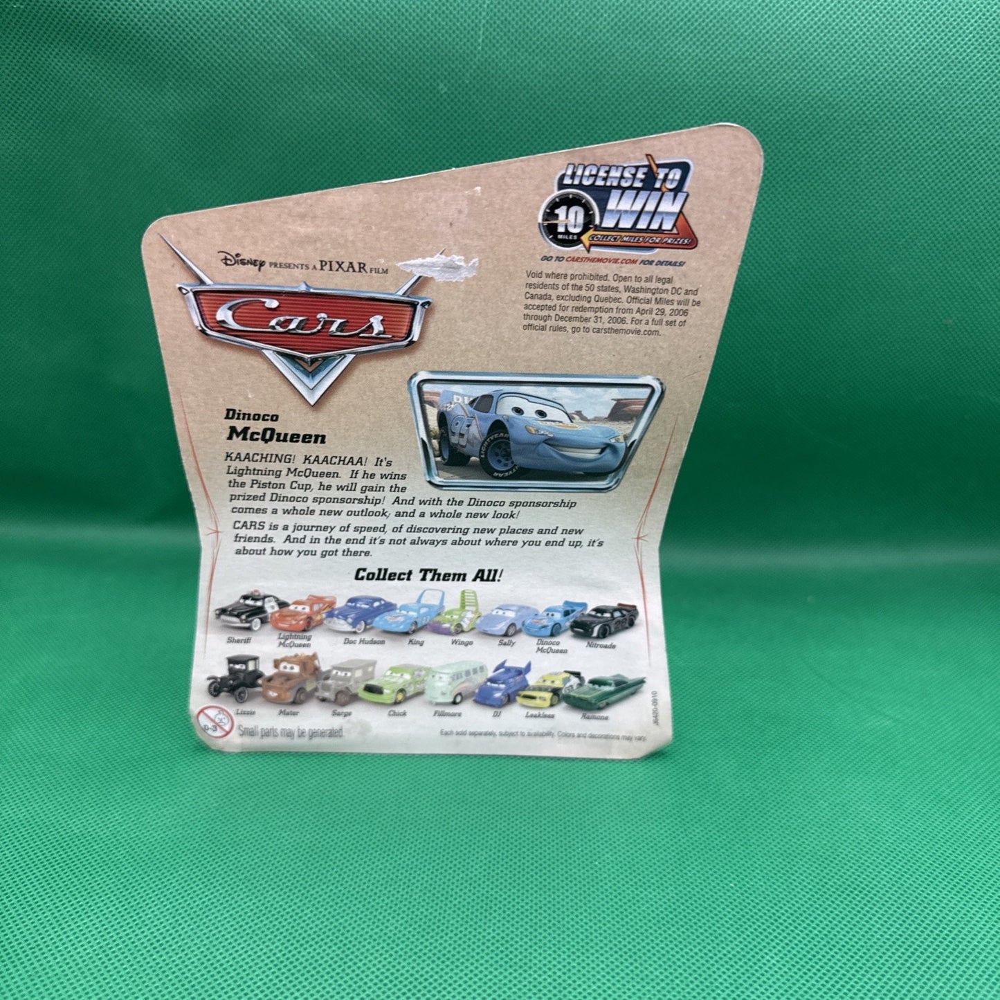 2005 Disney Pixar Cars Dinoco McQueen Original 16 Desert Card Series