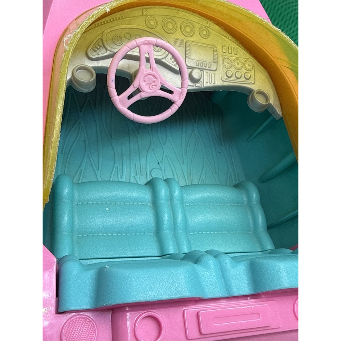 Barbie Pink Speedboat Toy Vehicle with Teal Hull and Swim Platform