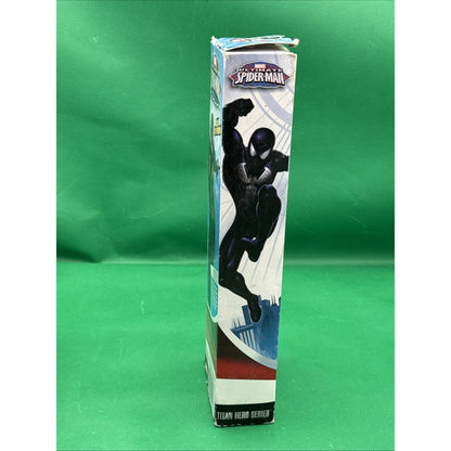 Marvel's Ultimate Spider-Man Hasbro Titan Hero Series Black Suit Figure 12" New