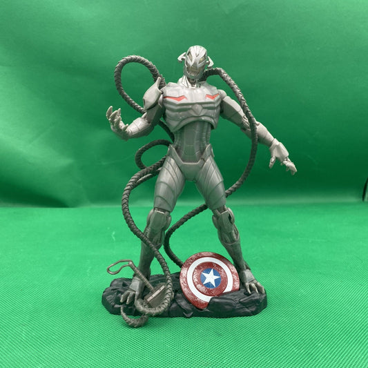 Hasbro Marvel Playmation Ultron Figure Display Base Plastic Gray Red Black 7in