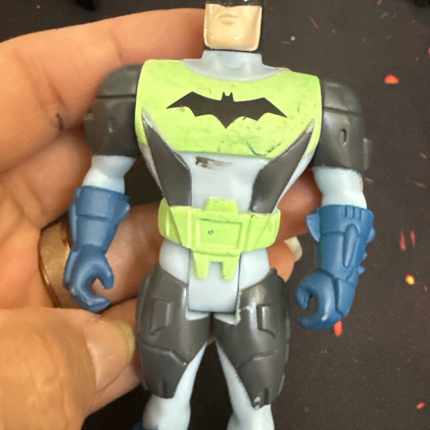 DC Comics Batman Blue Black Green Suit 5" Action Figure 1994 Kenner