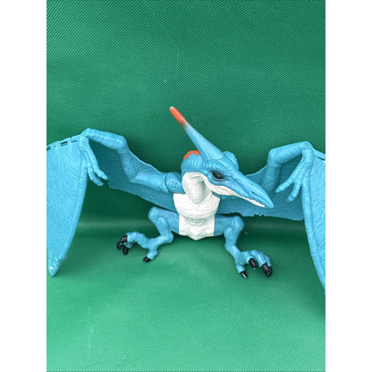 Blue & White Pteranodon Pterosaur Winged Flying Dinosaur Toy Figure