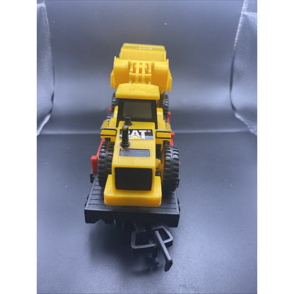 CAT CATERPILLAR Train Car Dump Truck & 966 Wheel Loader Toy State Construction