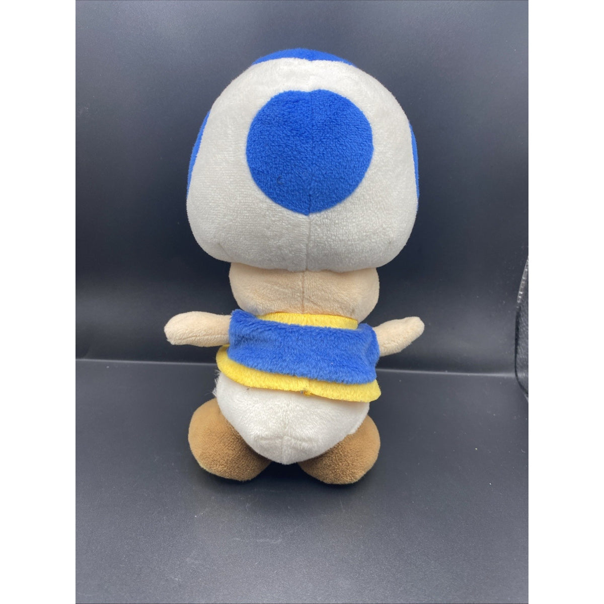 Super Mario - 2010 Toad 8 Inch Collectible Plush San-ei Little Buddy Blue