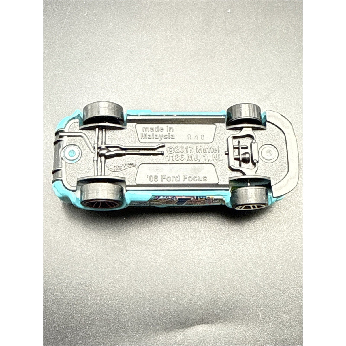 Hot Wheels 08 Ford Focus Blue 83/250 1:64 HW Art Cars 8/10 Diecast Car Loose