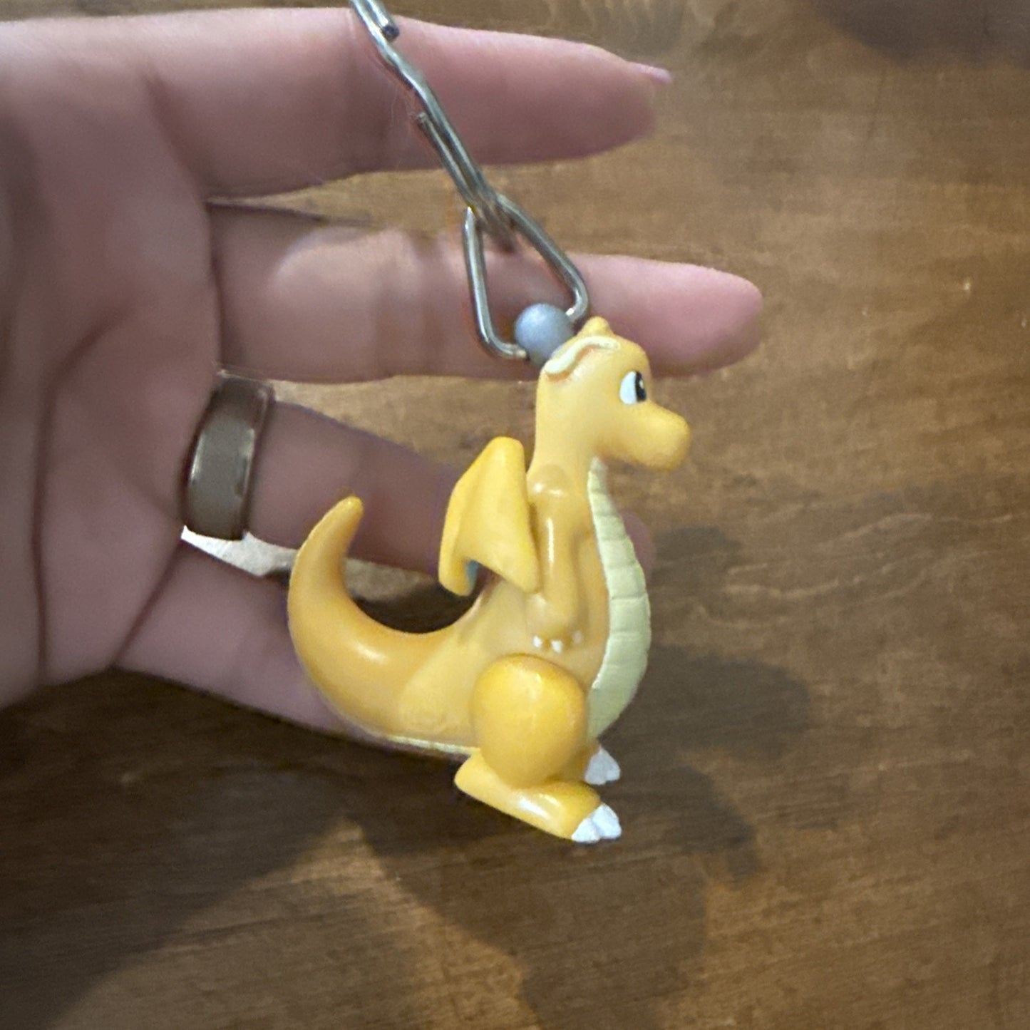 Vntg 1999 Dragonite Keychain Burger King Pokemon Zipper Pull Figure Kids Meal