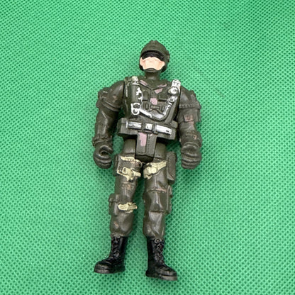 Action Figure 3.75" ARMY Camo Man Moveable Hole gripping Hands Unknown - toyscardscomics