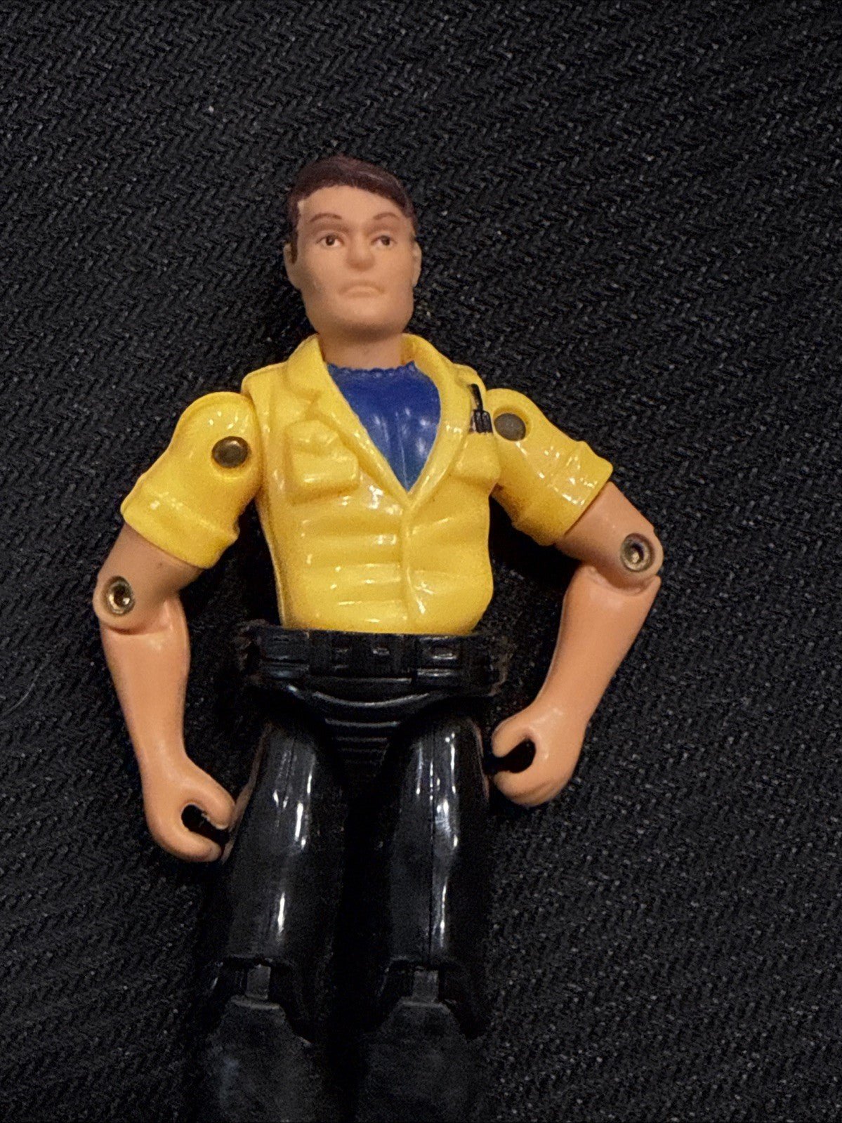Adventure Wheels Outdoor Adventure Action Figure man Yellow Shirt Vintage - toyscardscomics
