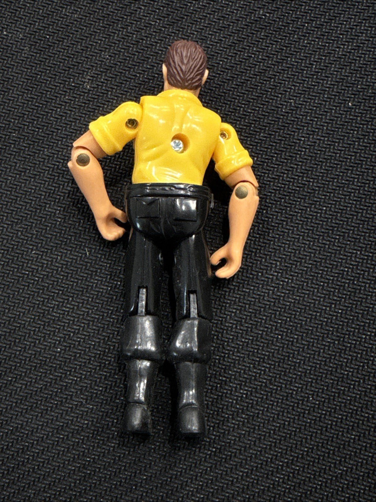 Adventure Wheels Outdoor Adventure Action Figure man Yellow Shirt Vintage - toyscardscomics