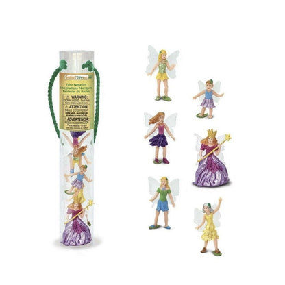 2013 Vtg Fairy Fantasies 1.5"-2.5" tall 6 Pieces Toob Safari Queen Fairy Child