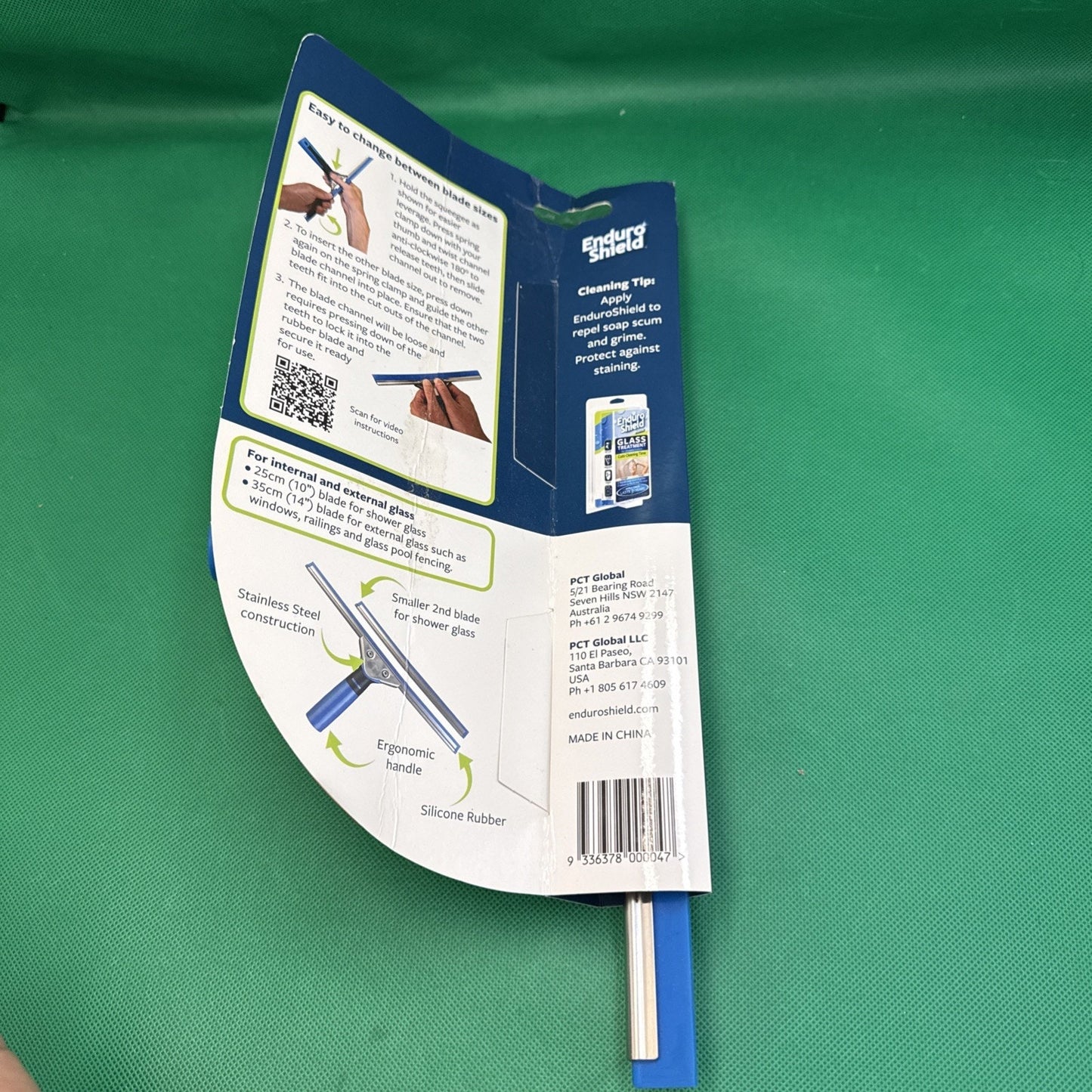 Professional Squeegee - Premium Quality Silicone Rubber Blades with Ergonomic...