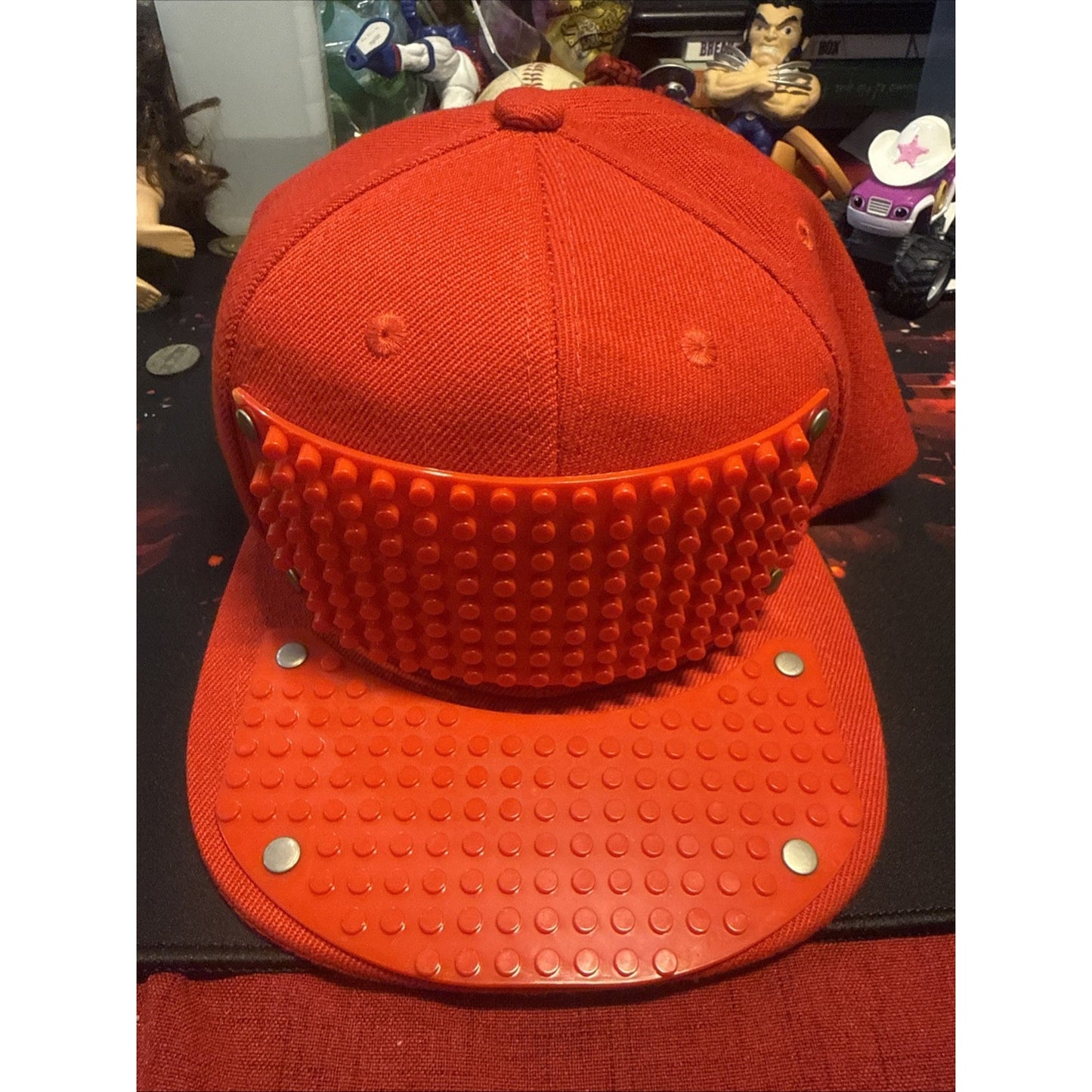 Elope Red Bricky Blocks Adjustable Snapback Baseball Cap