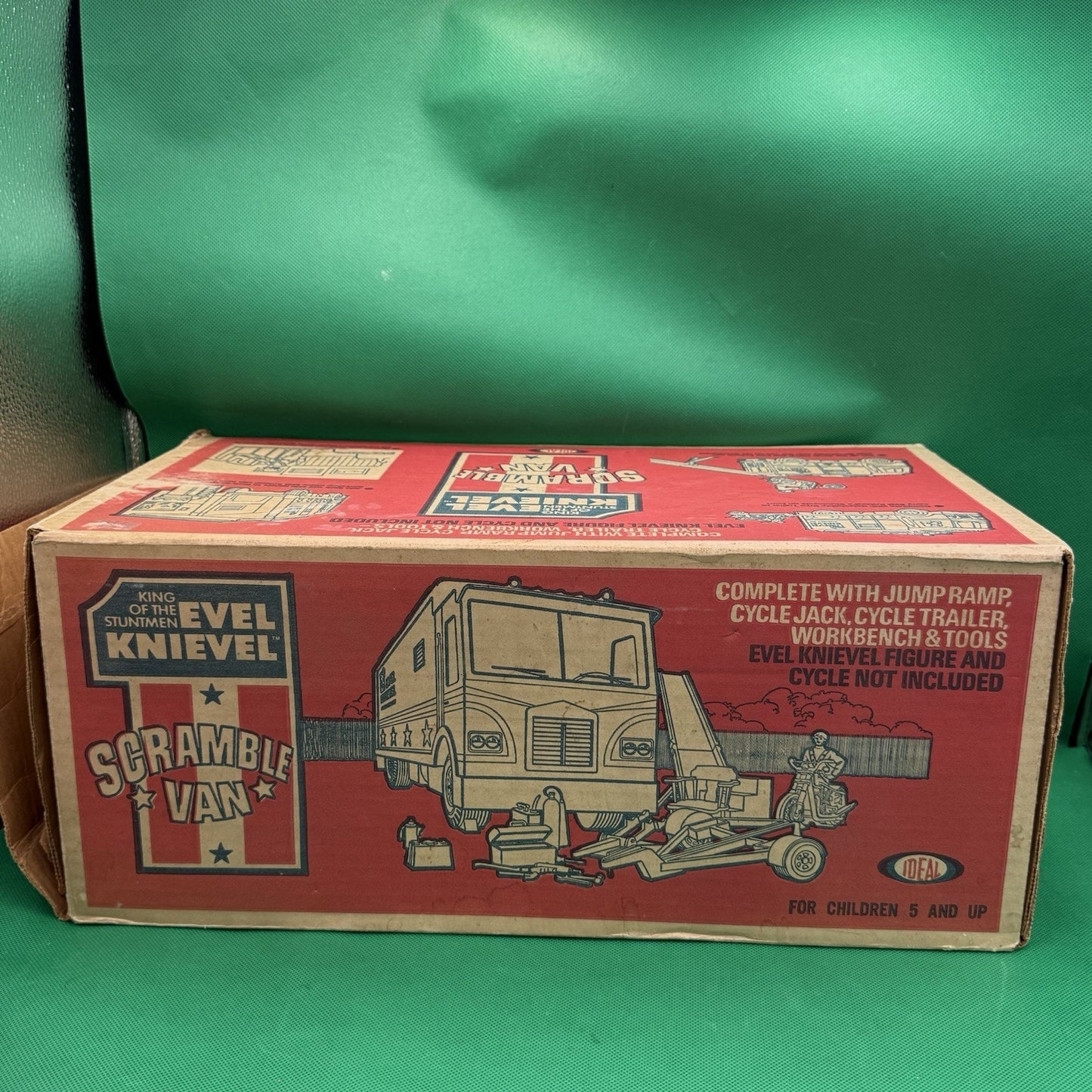 Original Evil Kenevil Scramble Van Ideal Toy Corp. 1973 With Open Box