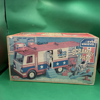 Original Evil Kenevil Scramble Van Ideal Toy Corp. 1973 With Open Box