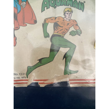 Vntg 1973 Mego Worlds Greatest Super Heroes Vinyl Carrying Case 1331 8" Figures