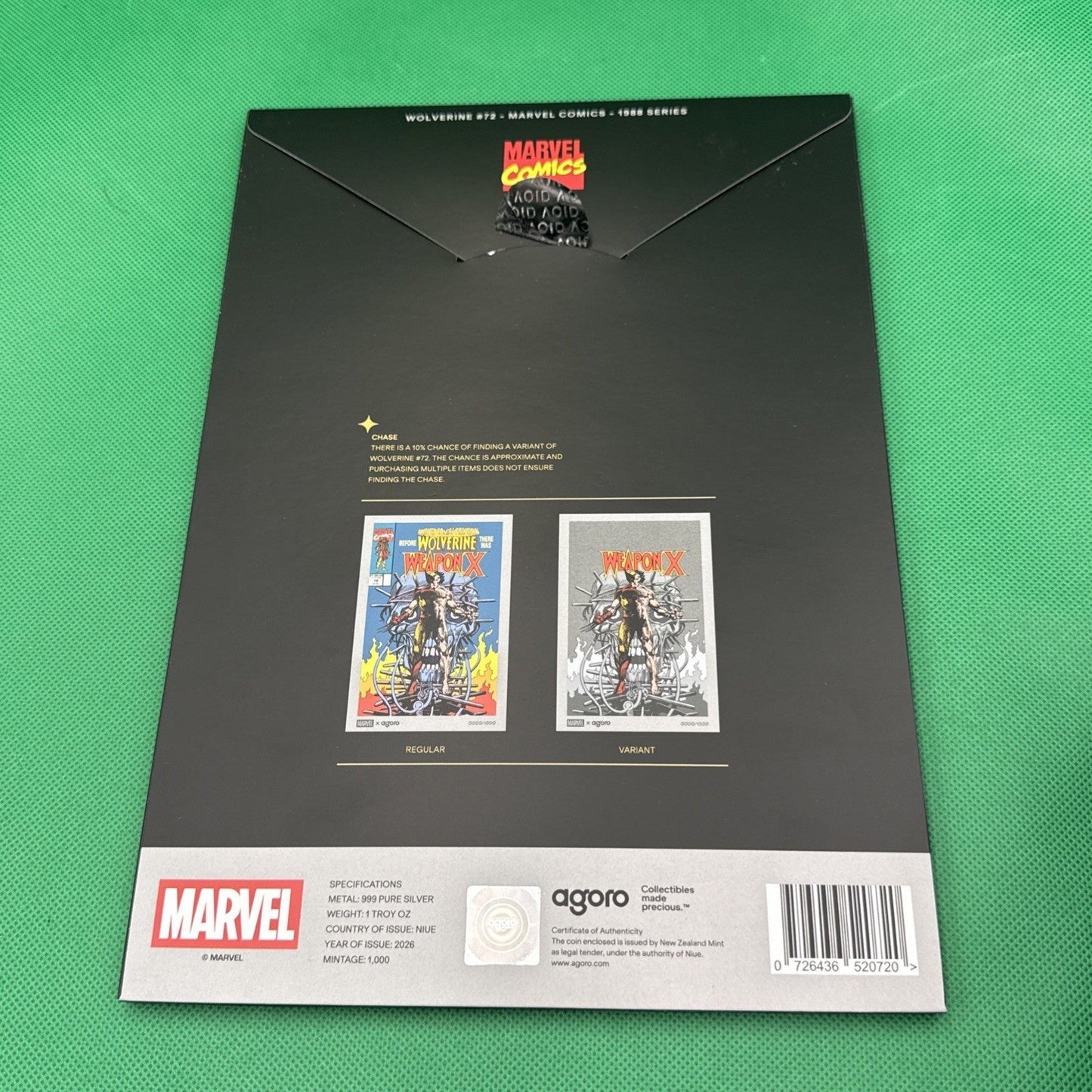 Agoro Wolverine Weapon X Silver Foil - Standard not Varient - toyscardscomics