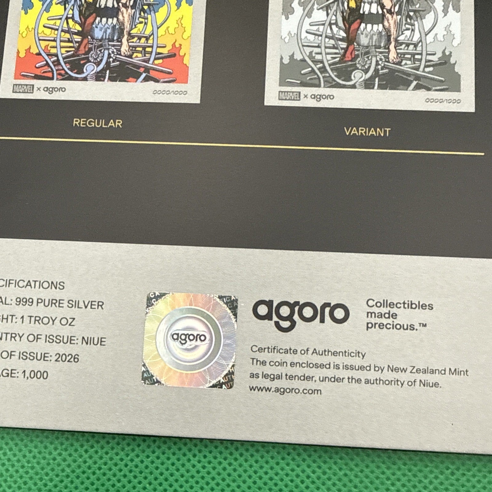 Agoro Wolverine Weapon X Silver Foil - Standard not Varient - toyscardscomics
