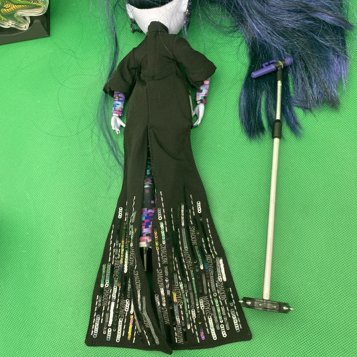 Rainbow High Shadow Reina Glitch Crowne- Purple Fashion Doll With Microphone